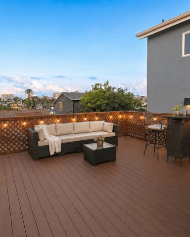Rooftop decks made for lounging